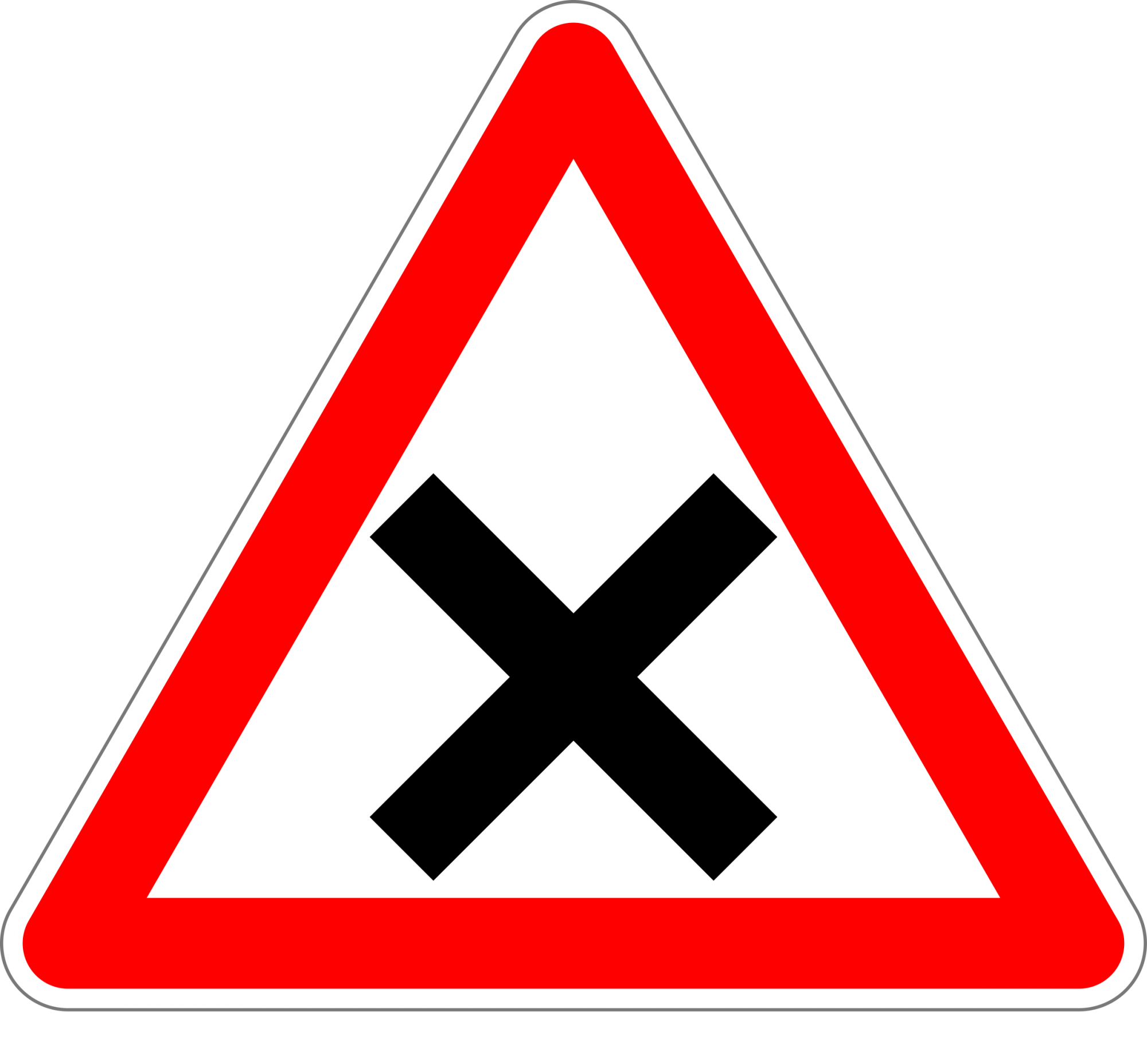 Знак перекрестка дорог