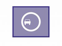 Трафарет для печати дорожного знака 3.20 красный цвет