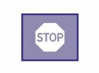 Трафарет для печати дорожного знака 2.5