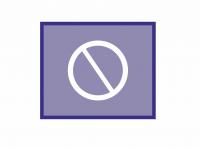 Трафарет для печати дорожного знака 3.28 красный цвет