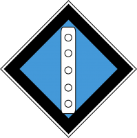 Знак GD-22 «Временный сигнальный знак - Поднять токоприемник»