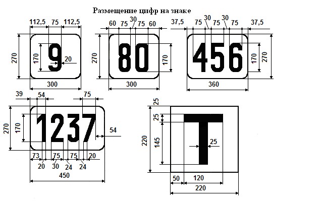 Знак 6.13 (3)"Километровый знак",350*470Тип А (la) Инженерная (5 лет)металл 0.8