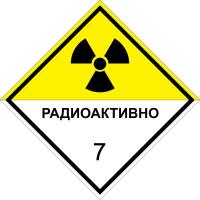 Знак опасности "Радиоактивные материалы" 7 класс