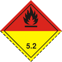 Знак опасности "Органические пероксиды" 5 класс