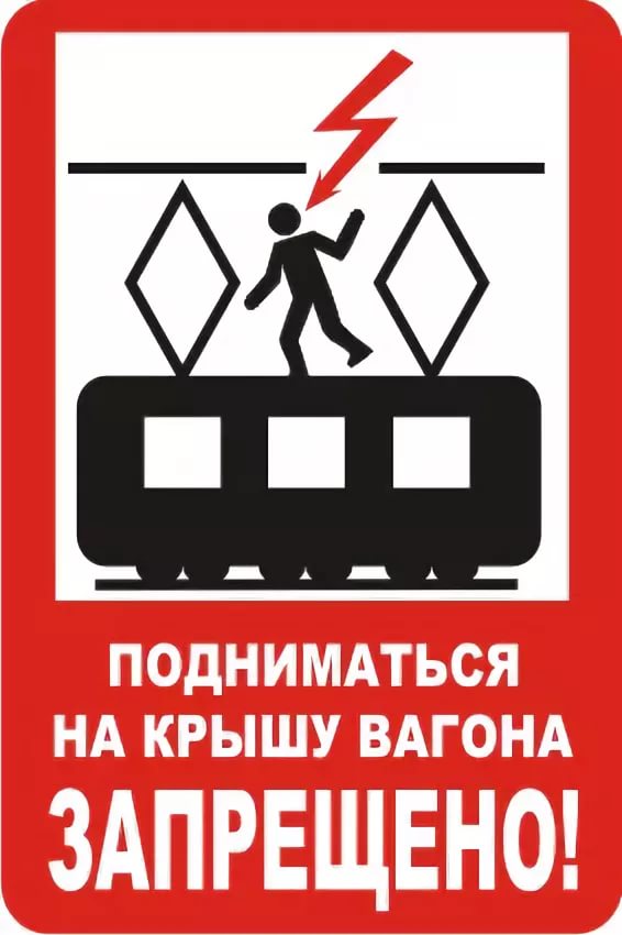 На железной дороге запрещено. Железнодорожные знаки. Знаки безопасности на железной дороге. Запрещающие знаки на железнодорожных путях. Подниматься на крышу вагона.