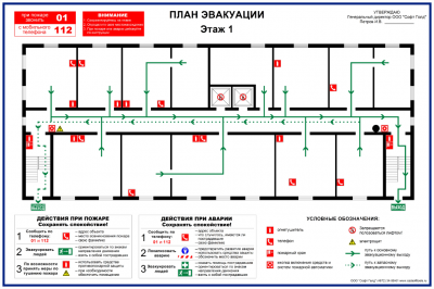 План схема пожарной эвакуации