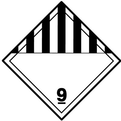 Знак опасности "Прочие опасные вещества и изделия" 9 класс