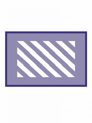 Трафарет для печати знака вертикальной разметки 2.1.3