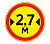 Временный знак 3.14 "Ограничение ширины"