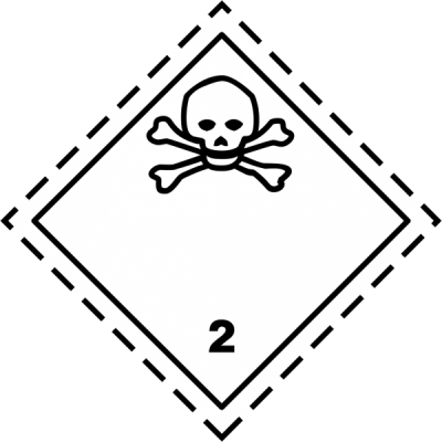 Знак опасности "Воспламеняющиеся (горючие) газы" 2 класс