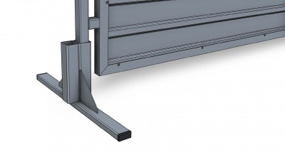 Передвижное (мобильное) комбинированное ограждение DKT тип 4