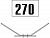 Знак GD-33 «Путевой особый знак номера стрелки» (Московский)
